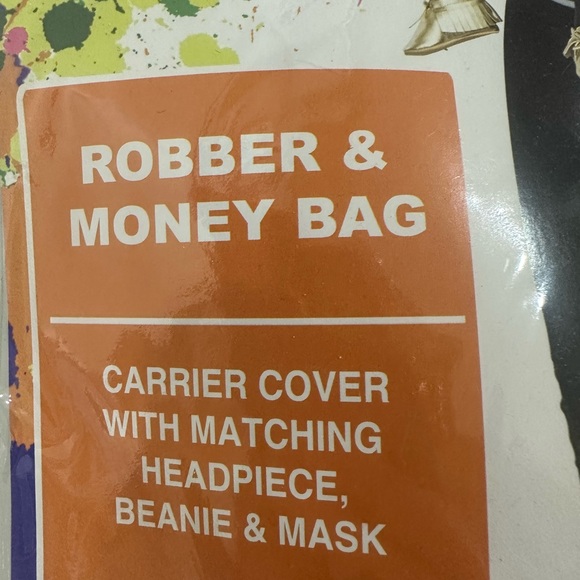 Robber and money bag Costume (adult and baby costume) - Picture 2 of 5